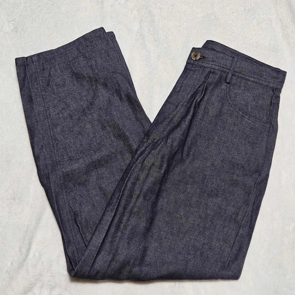 LAUDE the Label Womens High Rise Wide‎ Leg Denim Pants Blue Size 12